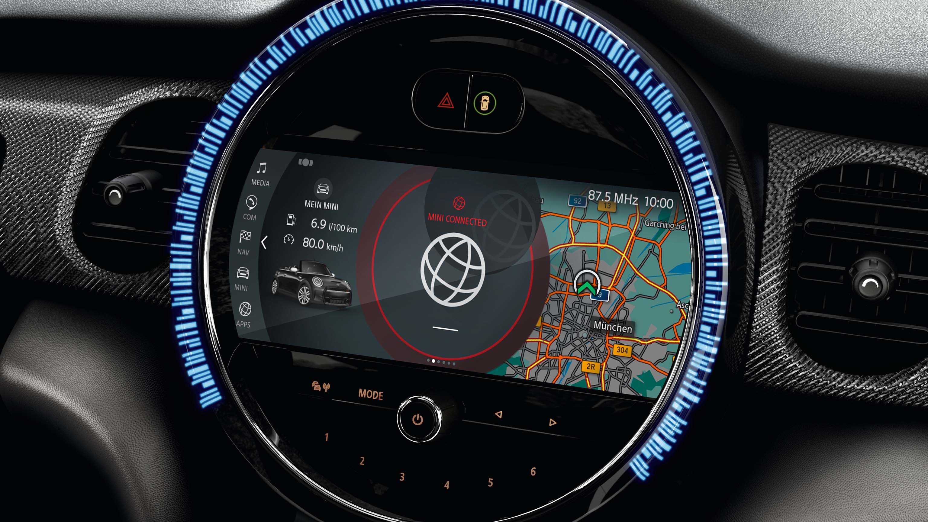 mini connected - automatic legal emergency call